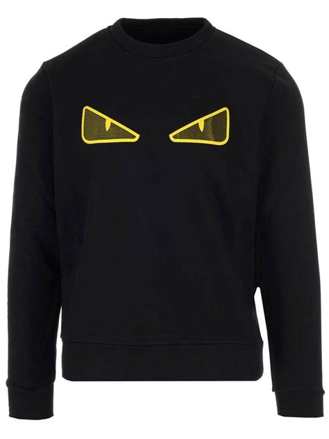 fendi fluorescent eyes graphic sweater|fendi official website.